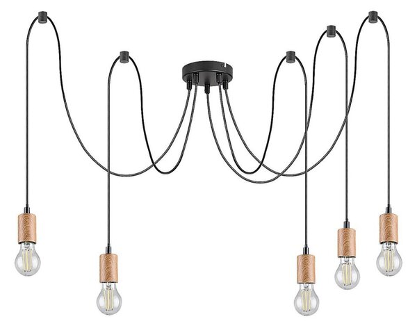 Rabalux 72075 - Lustr na lanku DOLLIEN 5xE27/60W/230V pavouk buk