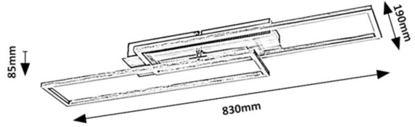 Rabalux 71012 - LED Stmívatelné stropní svítidlo DEMETRIUS LED/40W/230V 4000K