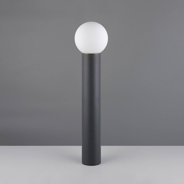 Trio Lighting Osvětlení cesty Mures, antracitová, výška 80 cm, kov, stmívatelný, Černá, Hliník, Moderní