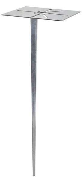 Venkovní lampa ocelová vč. objímky IP44 - Malios se zemním hrotem a kabelovou objímkou