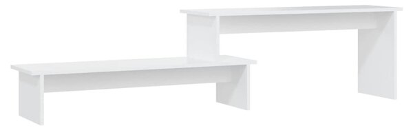 TV stolek bílý 180 x 30 x 43 cm kompozitní dřevo