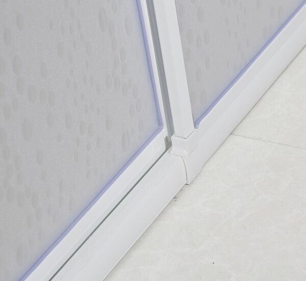 SPRCHOVÝ KOUT, bílá, 88/185/88 cm - Koupelnové série, Online Only