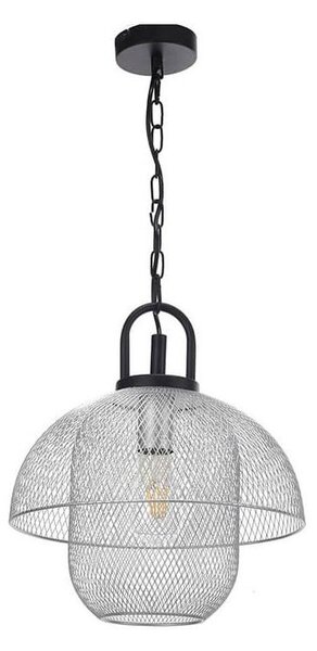 ONLI - Lustr na řetězu ZAIR 1xE27/22W/230V černá/stříbrná