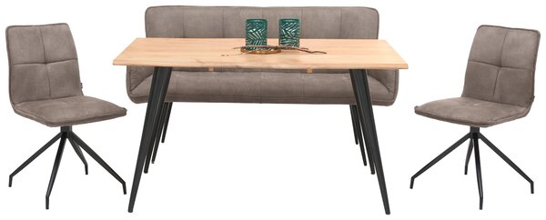 JÍDELNÍ STŮL, akácie, černá, barvy akácie, 140/90/76 cm Carryhome