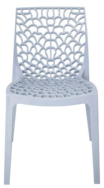 Jídelní plastová židle Stima GRUVYER – bez područek, více barev Azzurro cielo