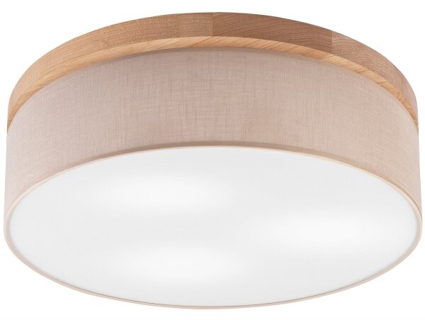 Brilagi - LED Stropní svítidlo BELLADONNA 3xE27/15W/230V pr. 50 cm béžová/dub