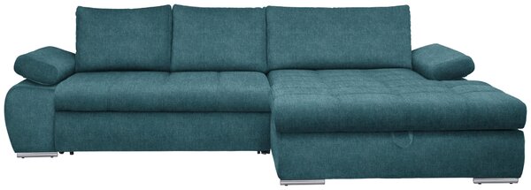 ROHOVÁ SEDAČKA, textil, petrolej Carryhome - Sedací soupravy