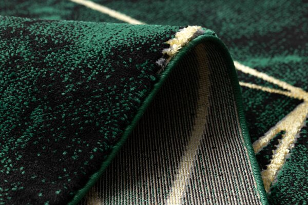 Makro Abra Kusový koberec EMERALD 1022 Luxusní moderní geometrický zelený zlatý Rozměr: 80x150 cm