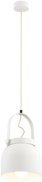Argon 8280 - Lustr na lanku LOGAN 1xE27/15W/230V pr. 20 cm bílá