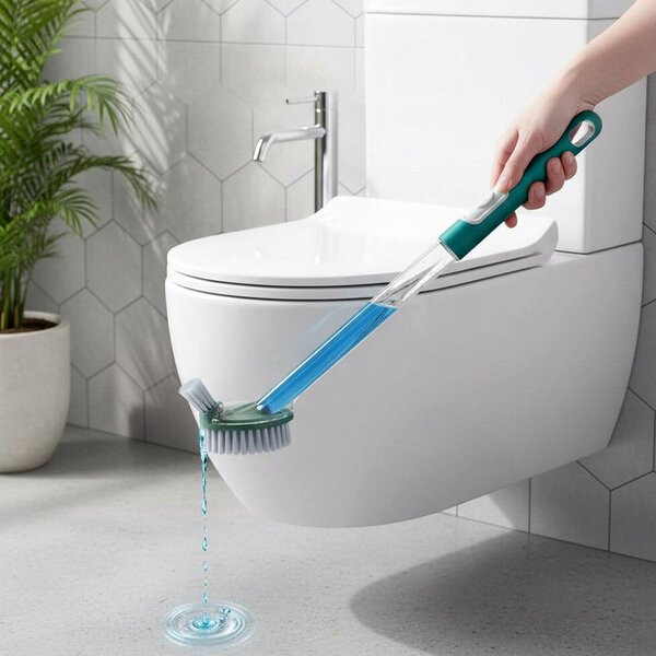 4Leaders Kartáč na wc s dávkovačem čistících prostředků s držákem 49 cm