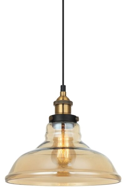 ITALUX MDM-2381/1 GD+AMB - Lustr na lanku HUBERT 1xE27/40W/230V