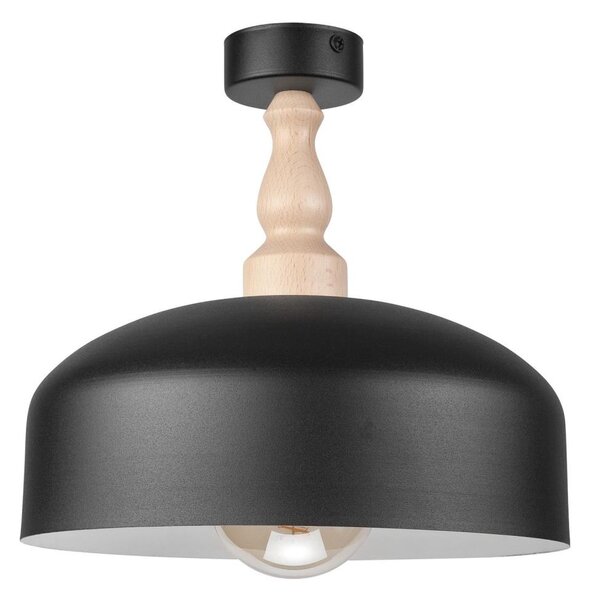 Přisazený lustr RINA 1xE27/15W/230V černá/buk