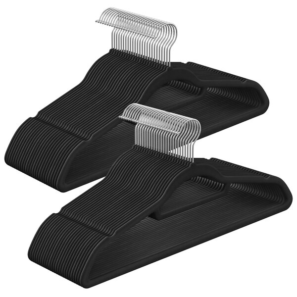 SONGMICS Ramínka na šaty černé 43 cm 50 ks