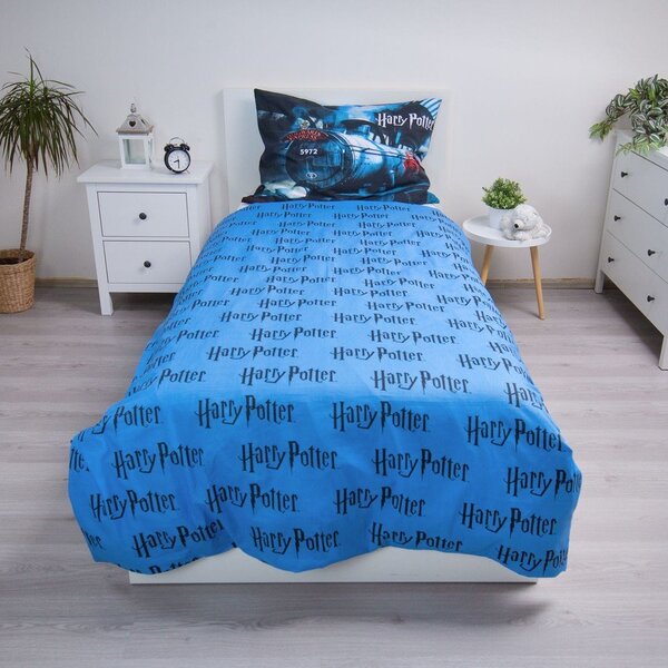 Bavlněné dětské povlečení na jednolůžko 140x200 cm Harry Potter "Hogwarts Express" – Jerry Fabrics