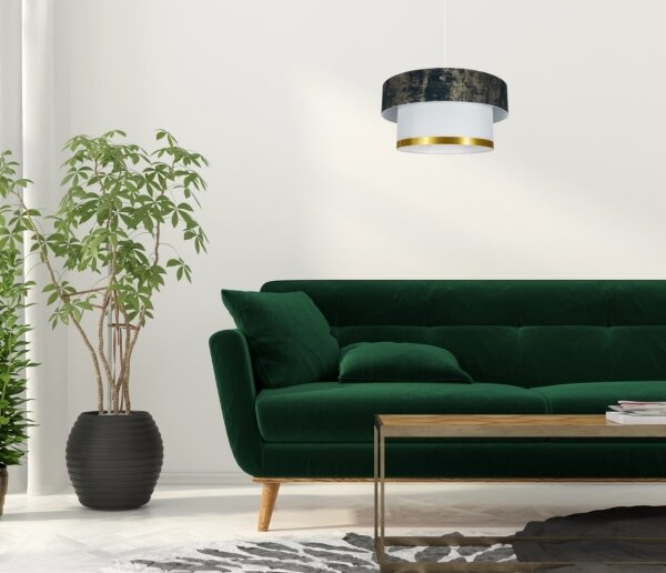 Lustr na lanku RESSA 1xE27/60W/230V zelená