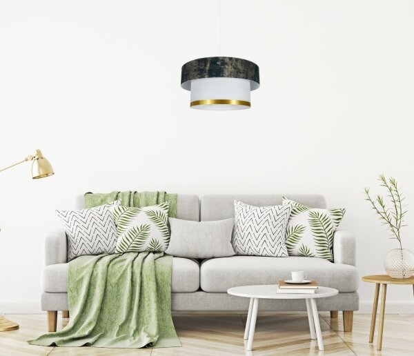 Lustr na lanku RESSA 1xE27/60W/230V zelená