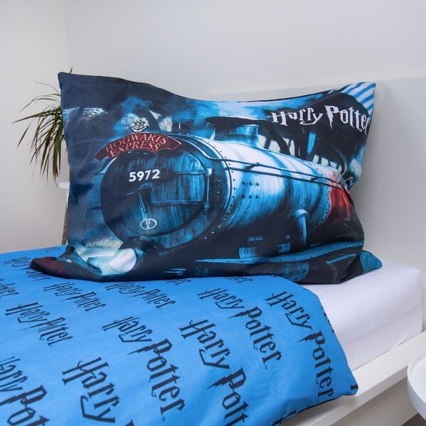 Bavlněné dětské povlečení na jednolůžko 140x200 cm Harry Potter "Hogwarts Express" – Jerry Fabrics