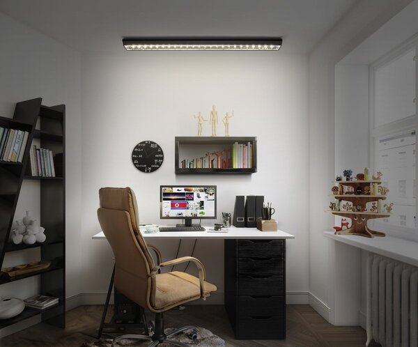 Lineární LED panel Office Line Grid Curve, černá, studená bílá