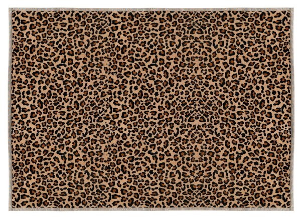 BELLATEX Přikrývka Korall micro jednolůžko Béžová, Černá, Hnědá 150x200 cm