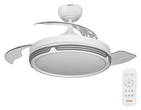 Stropní ventilátor Leveche 1060 mm 66 W, laditelná bílá