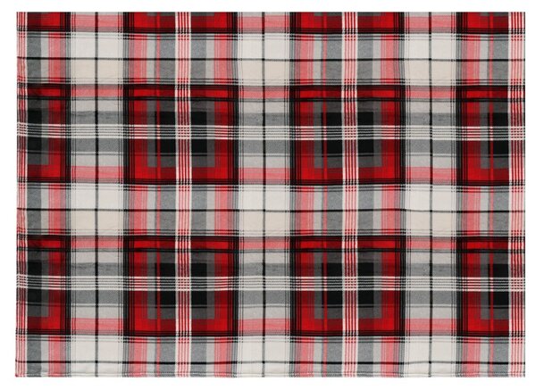 BELLATEX Přikrývka Kemping PLUS Červená, Šedá, Bílá 150x200 cm