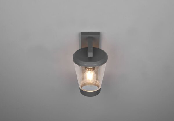 Trio 211069142 venkovní nástěnné svítidlo s pohybovým čidlem Cavado 1x40W | E27 | IP44 - antracit