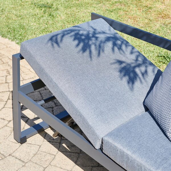 ZAHRADNÍ JÍDELNÍ SET 6dílné, kov, sklo, textil Ambia Garden - Online Only zahradní nábytek, Online Only