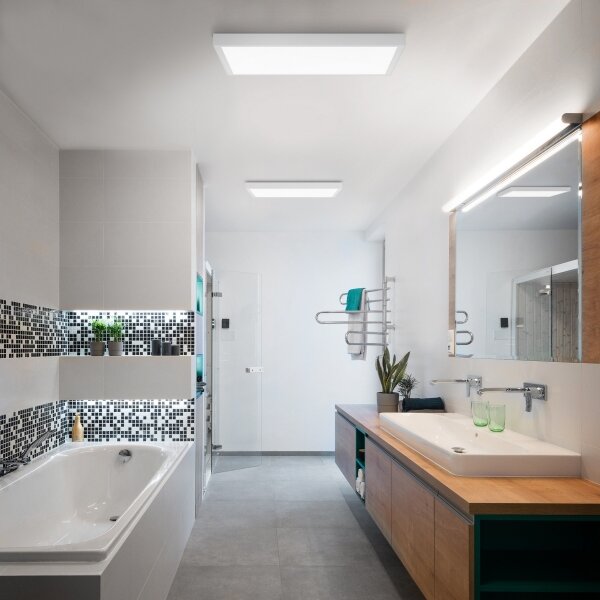Brilagi-LED Stmívatelné koupelnové svítidlo FRAME SMART LED/50W/230V IP44 bíl+DO