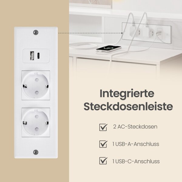 Toaletní stolek s LED zrcadlem RDT241WB01