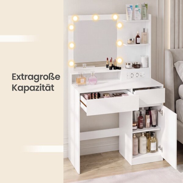 Toaletní stolek s LED zrcadlem RDT242WB01