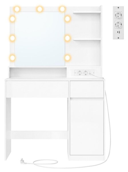 Toaletní stolek s LED zrcadlem RDT242WB01