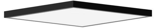 Brilagi - LED Koupelnové stropní svítidlo FRAME LED/40W/230V 60x60 cm IP44 černá