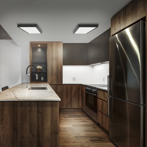 Brilagi- LED Koupelnové stropní svítidlo FRAME LED/40W/230V 120x30 cm IP44 černá
