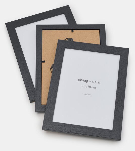 Sinsay - Rámečky na fotografie 3-pack - černá
