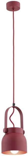 Argon 8292 - Lustr na lanku LOGAN 1xE27/15W/230V pr. 14 cm červená