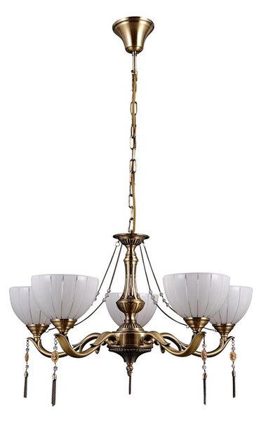 ITALUX MD38445-5 - Lustr na řetězu BAXIO 5xE27/60W/230V