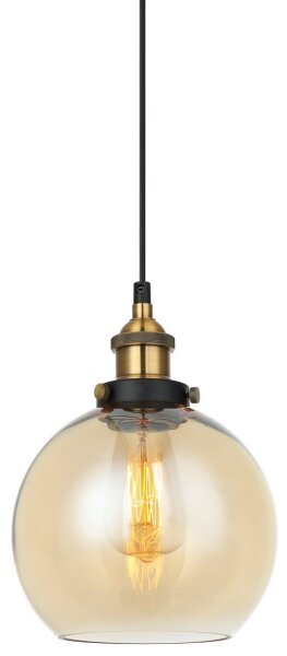 ITALUX MDM-4330/1 GD+AMB - Lustr na lanku CARDENA 1xE27/40W/230V