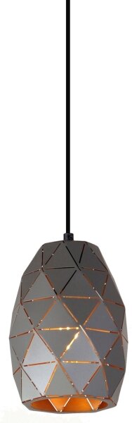 ITALUX MDM-3480/1 GR+GD - Lustr na lanku HARLEY 1xE27/40W/230V antracit