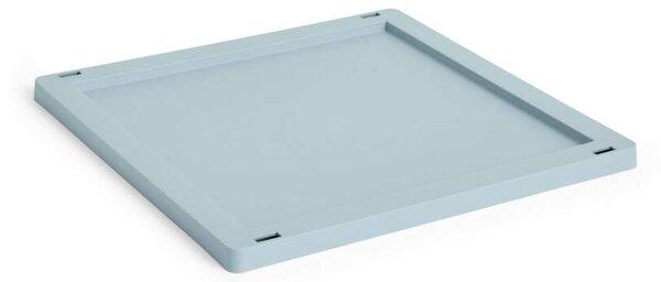 HAY Plastové víko Colour Crate Medium Square/Cube, dusty blue