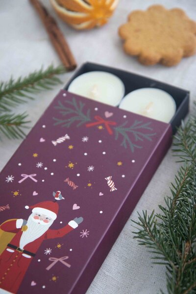 Vonné čajové svíčky Claus - set 8 ks Pluto Design