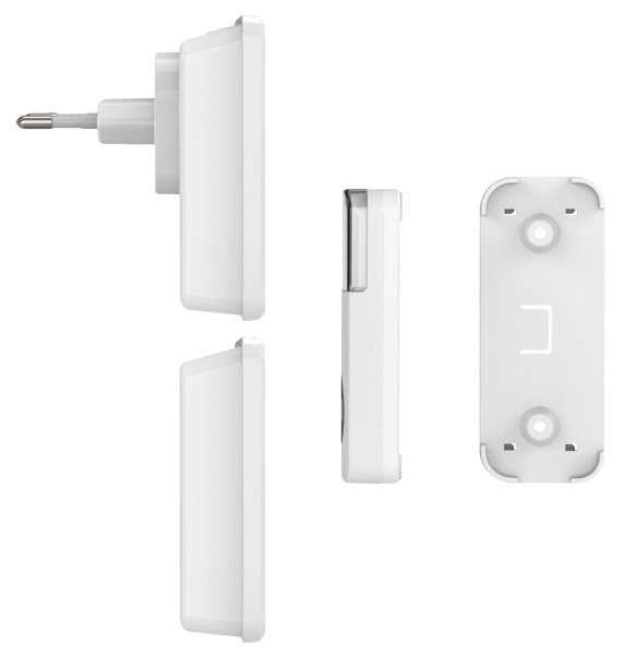 Solight 1L67AD - SADA 2x Bezdrátový zvonek 230V/3xAAA IP56 bílá