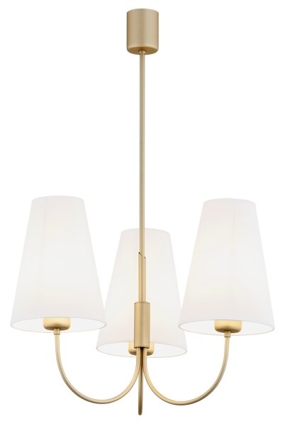 Argon 6267 - Lustr na tyči SAFIANO 3xE27/15W/230V zlatá
