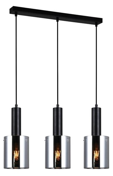 ITALUX PND-5581-3-BK+SG - Lustr na lanku SARDO 3xE27/40W/230V černá