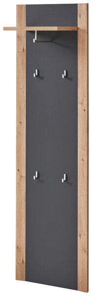 PŘEDSÍŇOVÁ STĚNA, barvy grafitu, dub artisan, 222/199/38 cm Xora - Online Only šatny & botníky, Online Only