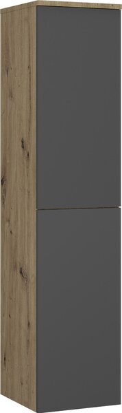 MIDI SKŘÍŇKA, antracitová, barvy dubu, 30/132/32 cm Stylife - Koupelnové série