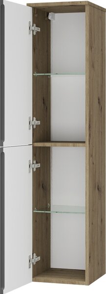 MIDI SKŘÍŇKA, antracitová, barvy dubu, 30/132/32 cm Stylife - Koupelnové série