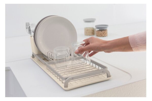Béžový kovový odkapávač 46x20 cm – Brabantia