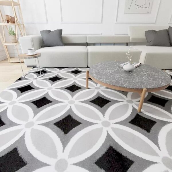 Makro Abra Kusový koberec moderní MAYA Z898A šedý Rozměr: 80x150 cm