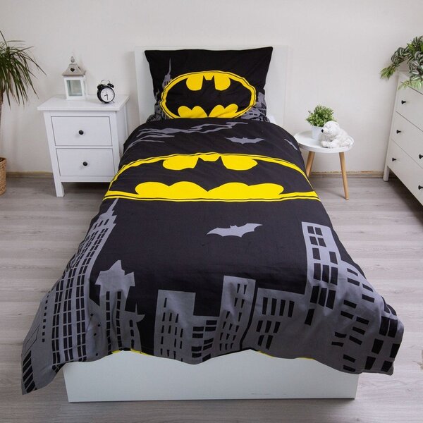 Bavlněné dětské povlečení na jednolůžko 140x200 cm Batman "The Emblem" – Jerry Fabrics