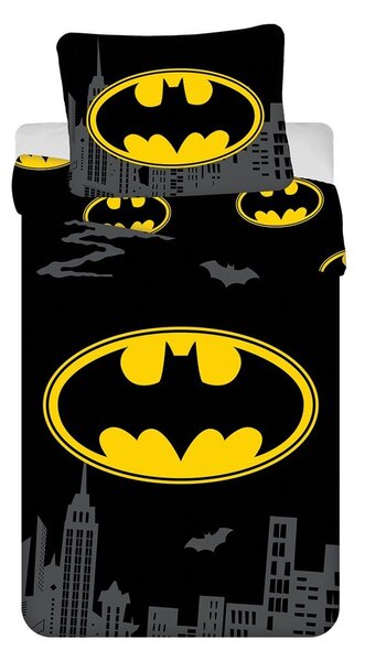 Bavlněné dětské povlečení na jednolůžko 140x200 cm Batman "The Emblem" – Jerry Fabrics